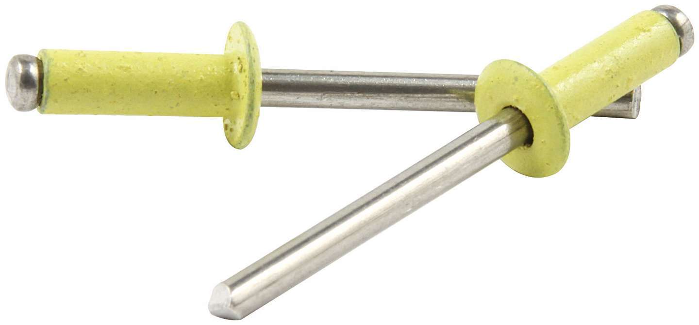 Sm Hd Rivet Yellow Alum 250pk Discontinued Rivets Allstar Performance