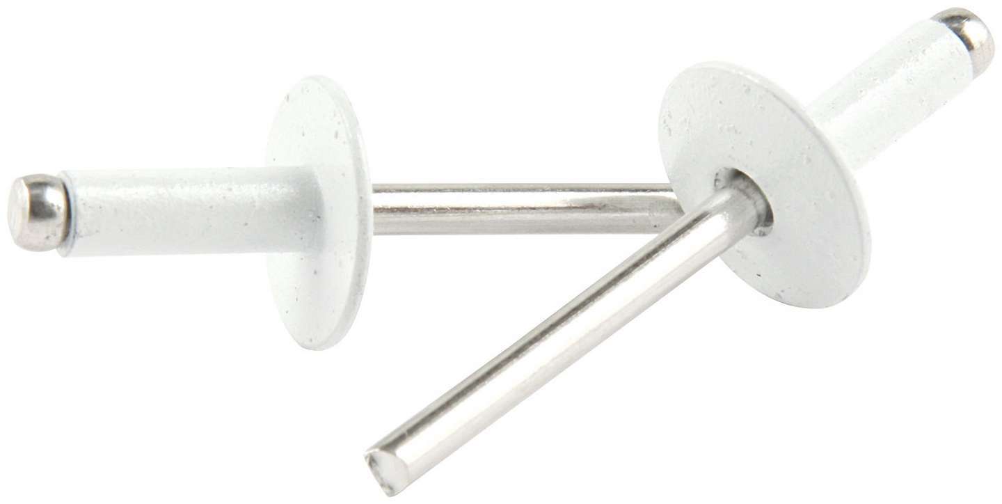 Lg Hd Rivet White Alum 250pk Rivets Allstar Performance