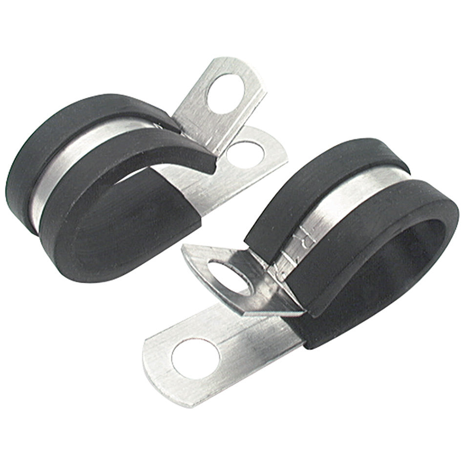 Aluminum Line Clamps 1/2in 50pk Hose Support Brackets Allstar Performance