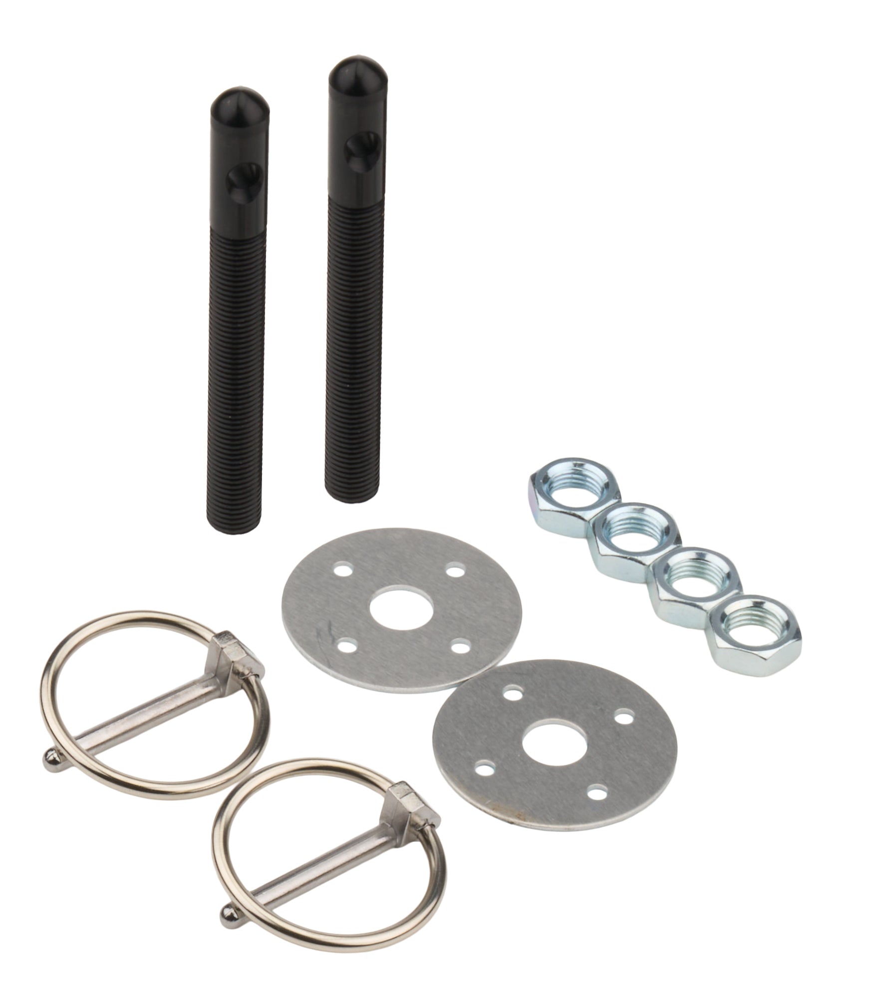 Alum Hood Pin Kit 3/8in Black Hood Pin Fastener Kits and Components Allstar Performance
