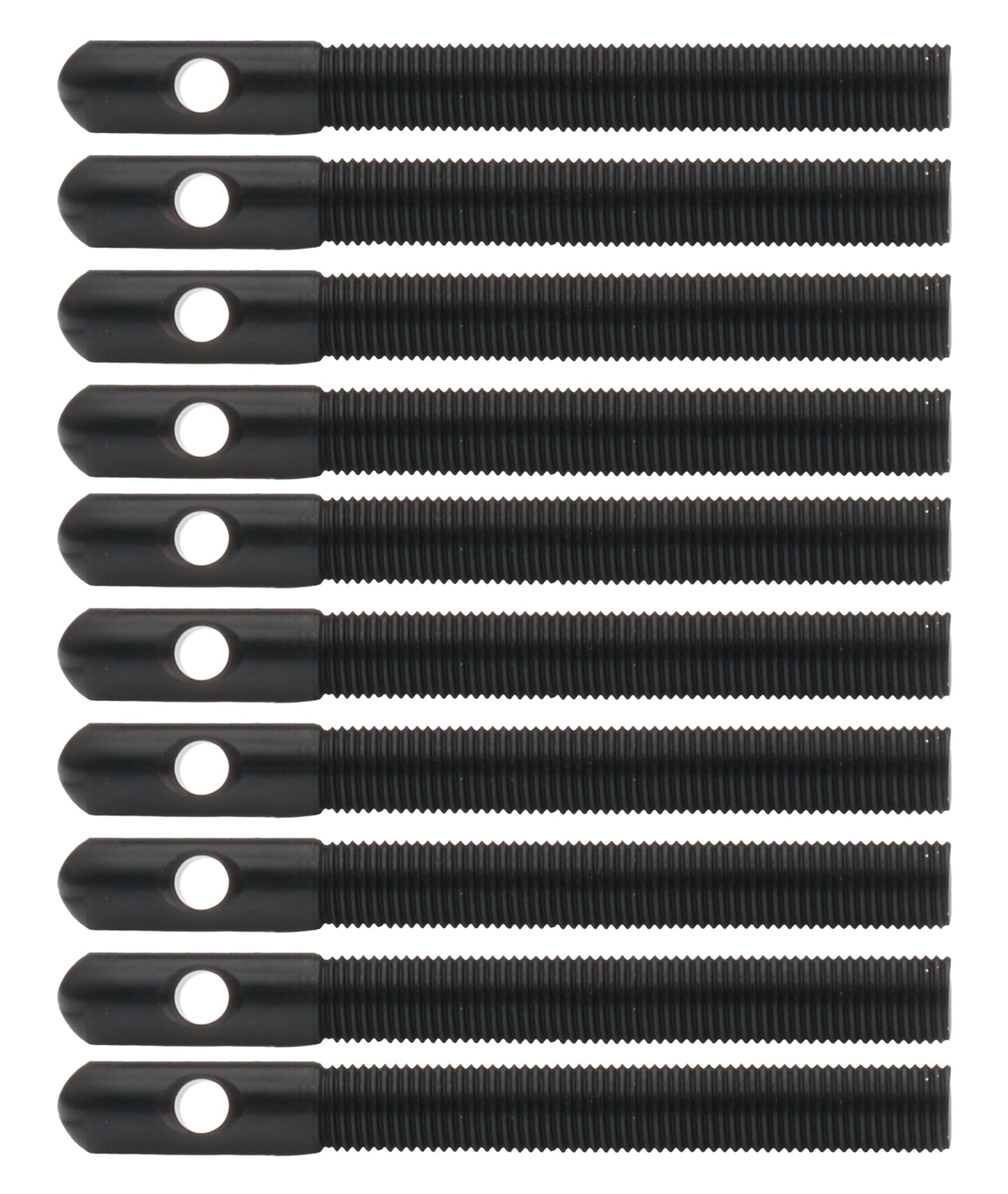 Aluminum Hood Pins 3/8in Black 10pk Hood Pin Fastener Kits and Components Allstar Performance