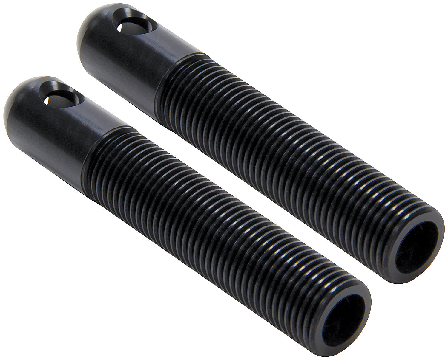 L/W Aluminum Hood Pins 3/8in Black 2pk Hood Pin Fastener Kits and Components Allstar Performance