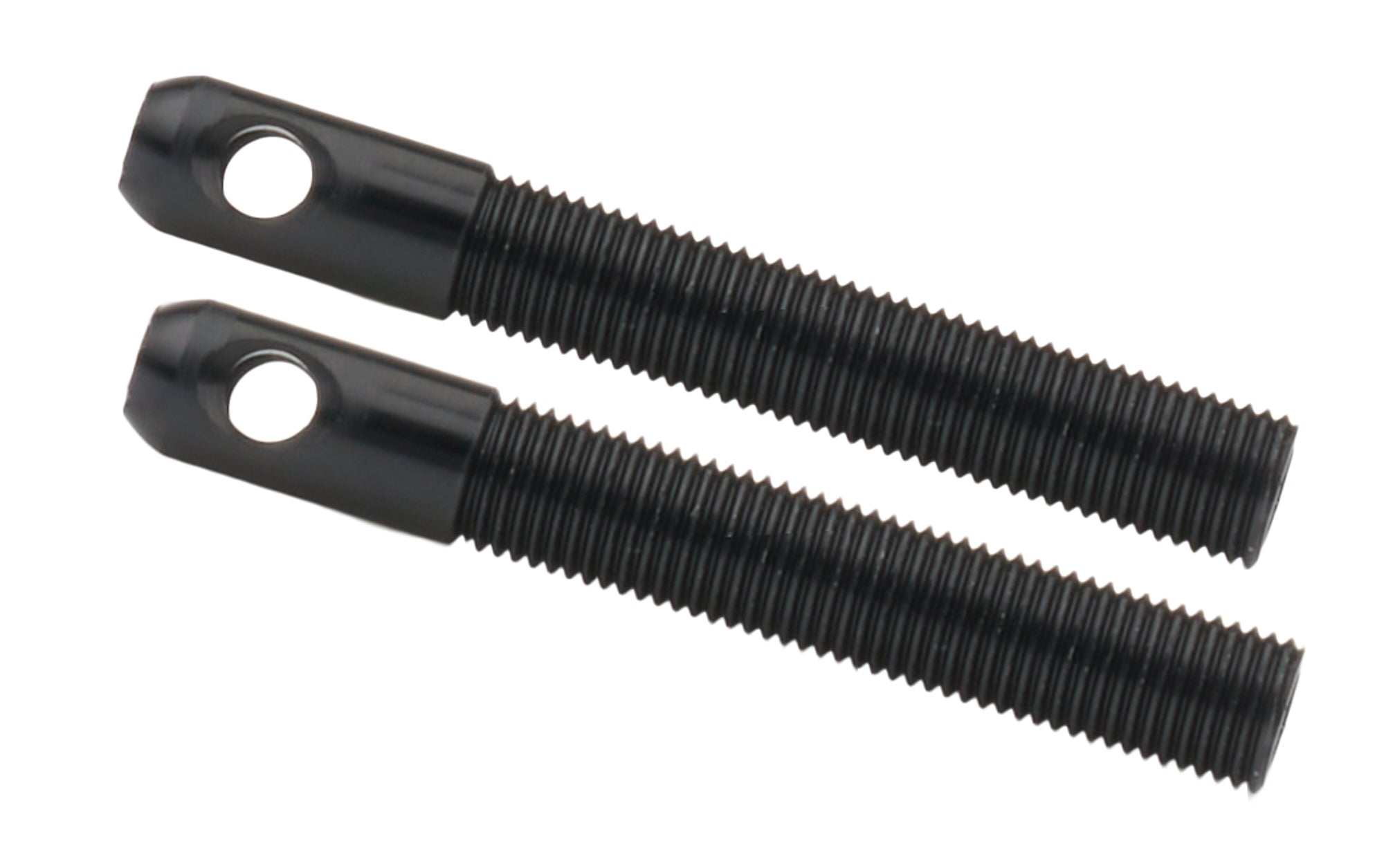 L/W Aluminum Hood Pins 3/8in Black 2pk Hood Pin Fastener Kits and Components Allstar Performance