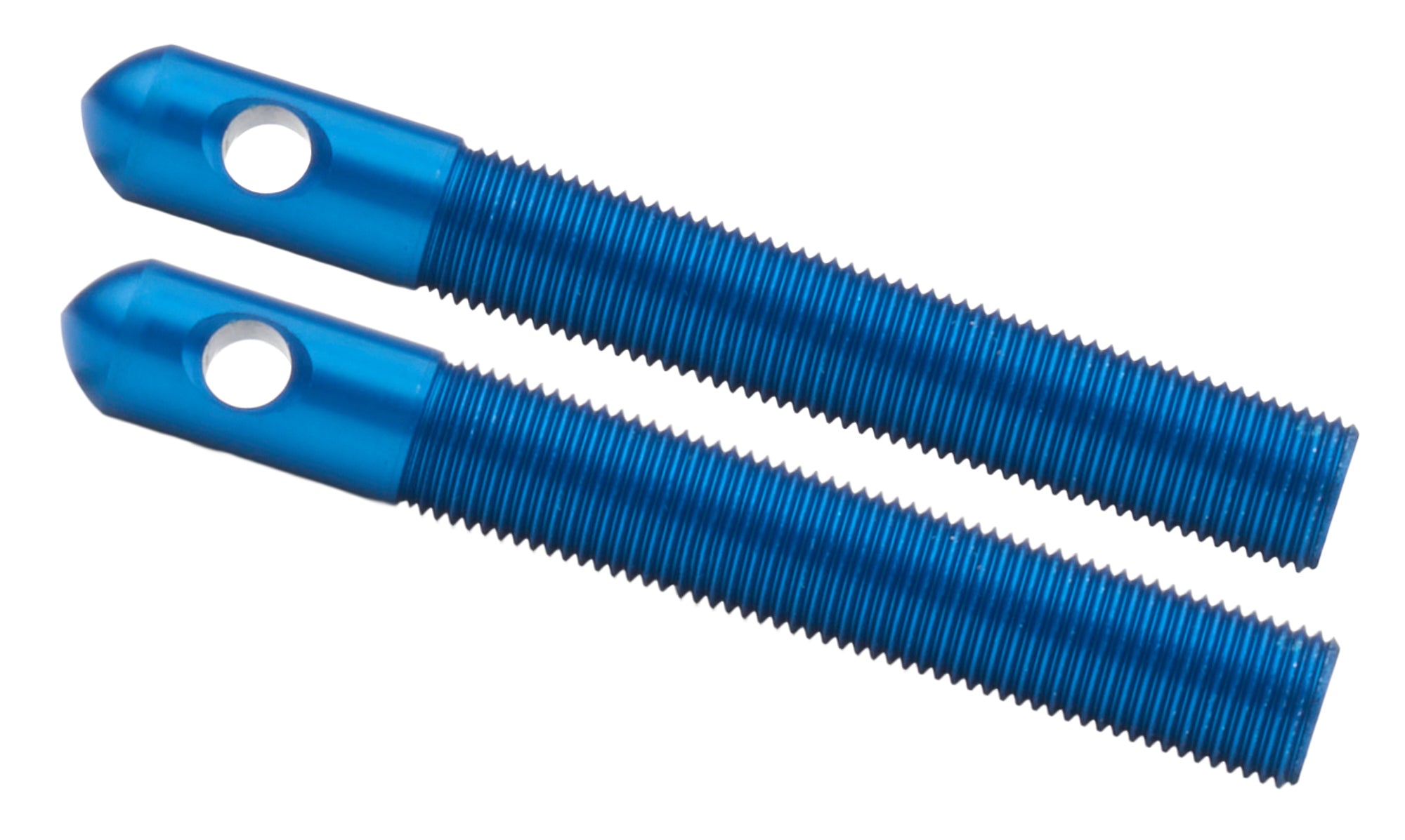 Alum Hood Pins 1/2in 1/4in Holes Blue 2pk Hood Pin Fastener Kits and Components Allstar Performance