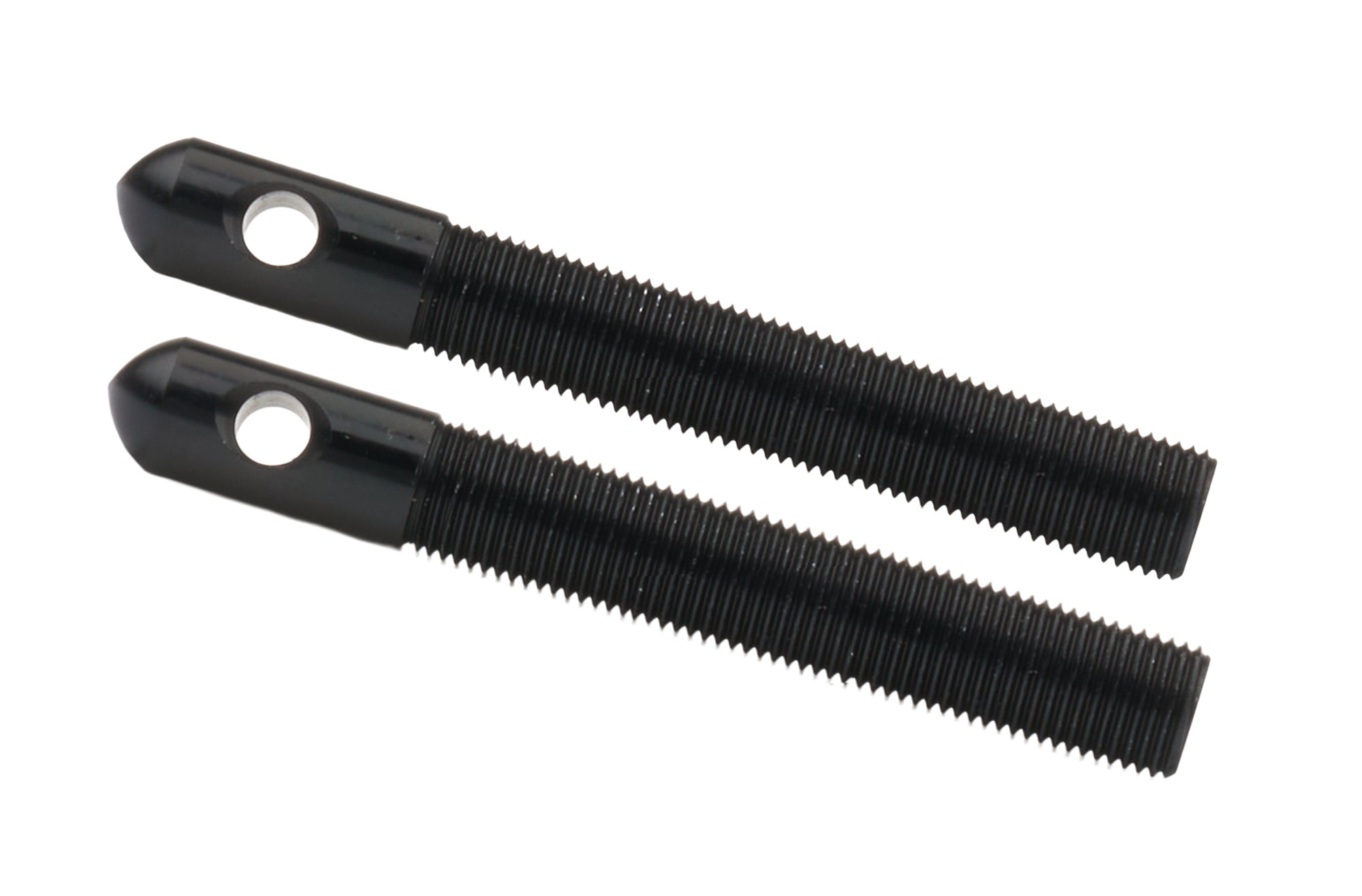 Alum Hood Pins 1/2in 1/4in Holes Black 2pk Hood Pin Fastener Kits and Components Allstar Performance