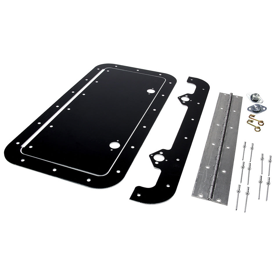 Access Panel Kit Black 6in x 14in Access Panels Allstar Performance