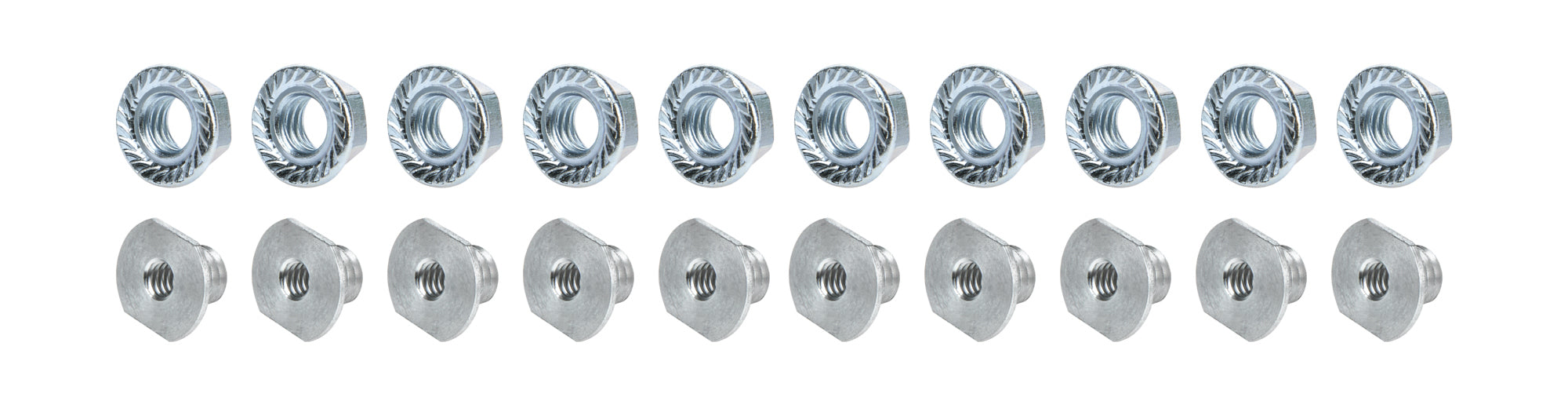Threaded Nut Insert Aluminum 10pk Nuts Allstar Performance