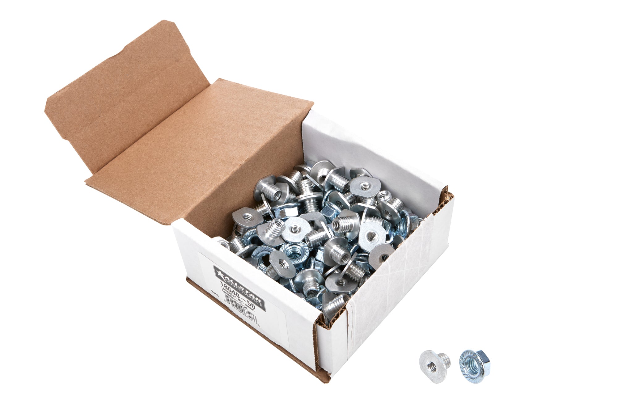Threaded Nut Insert Aluminum 50pk Nuts Allstar Performance
