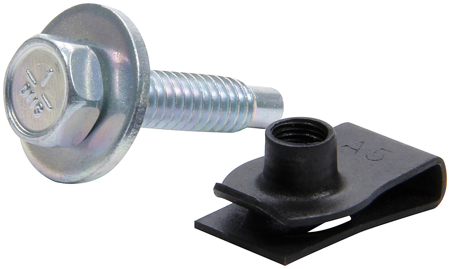 Body Bolt Kit w/ Clips 50pk Silver Body Fastener Kits Allstar Performance