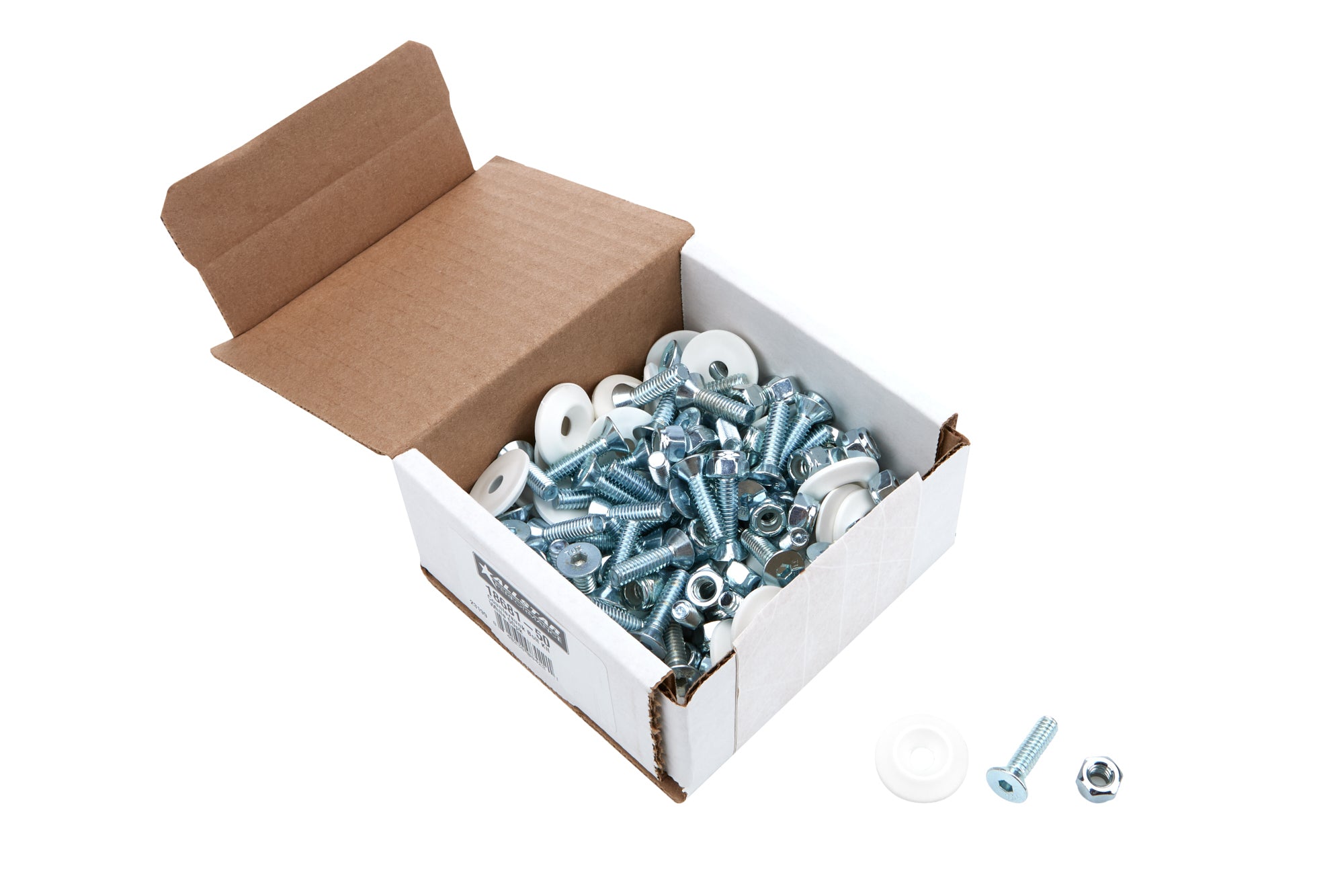 Countersunk Bolt Kit White 50pk Body Fastener Kits Allstar Performance