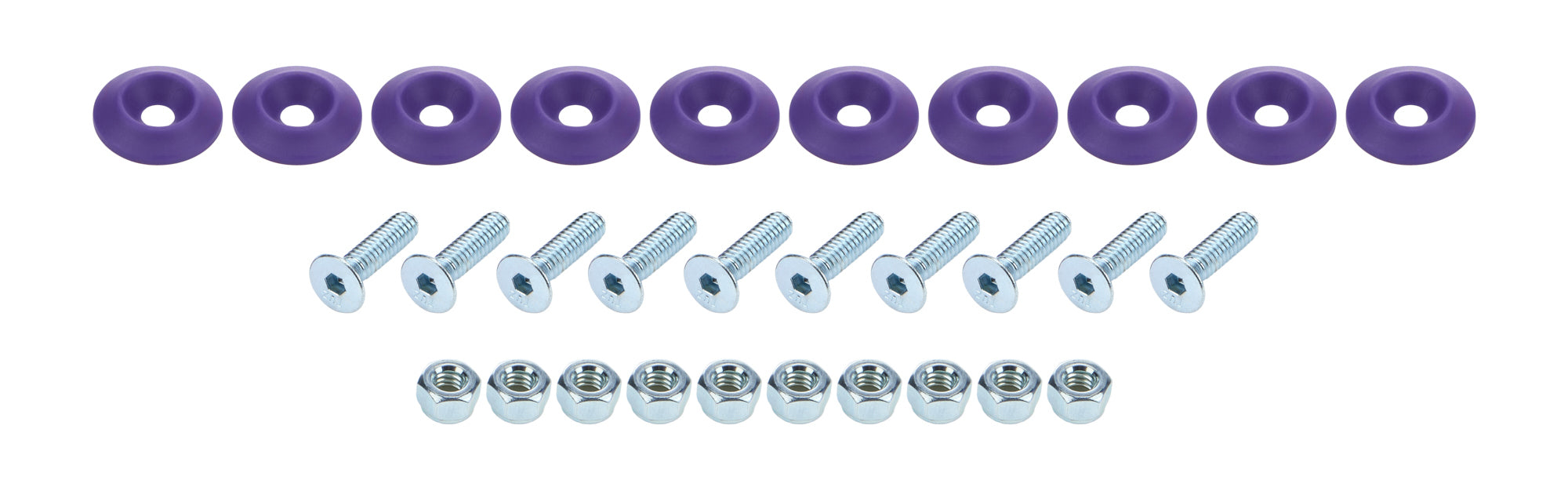 Countersunk Bolt Kit Purple 10pk Body Fastener Kits Allstar Performance