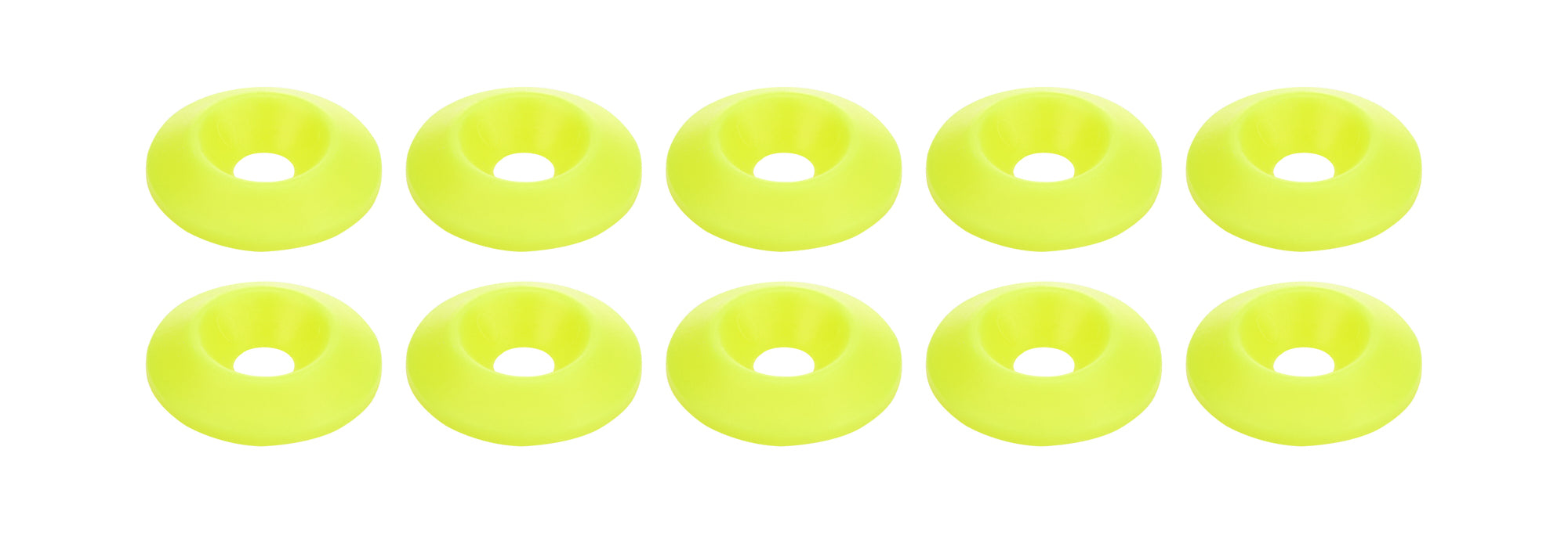 Countersunk Washer Fluorescent Yellow 10pk Countersunk Washer Allstar Performance