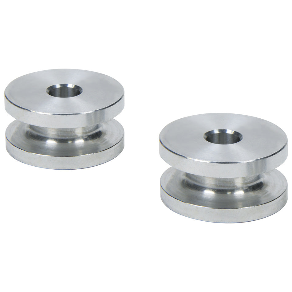 Hourglass Spacers 1/4in ID x 1in OD x 1/2in Long Rod End Bushings Allstar Performance