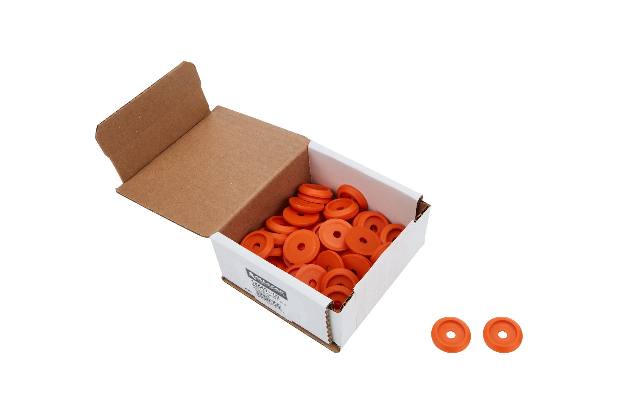 Body Bolt Washer Plastic Orange 50pk Countersunk Washer Allstar Performance