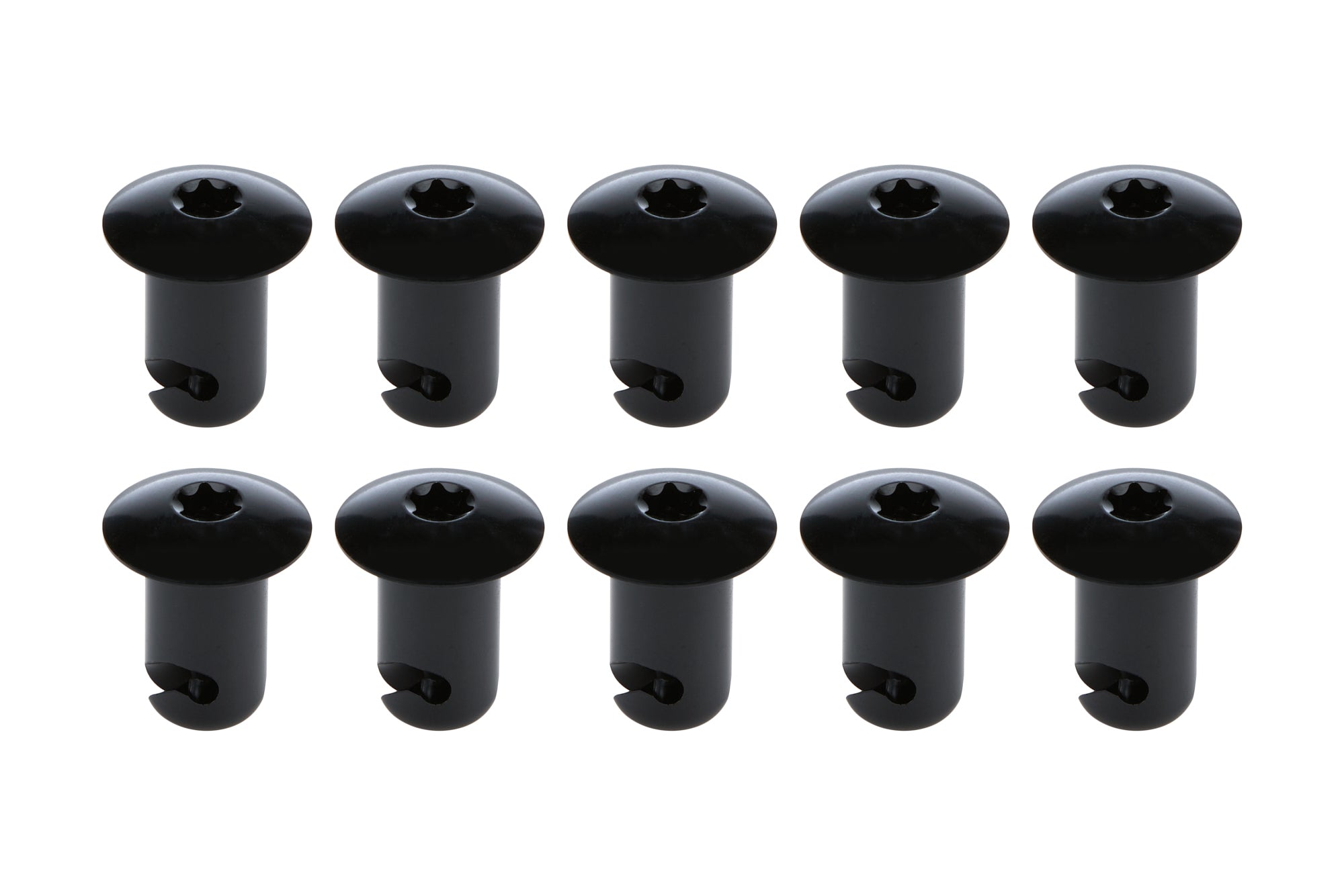 Oval Hd T-30 Torx Fast. 7/16 .550in 10pk Alum Bl Quick Release Fasteners and Components Allstar Performance