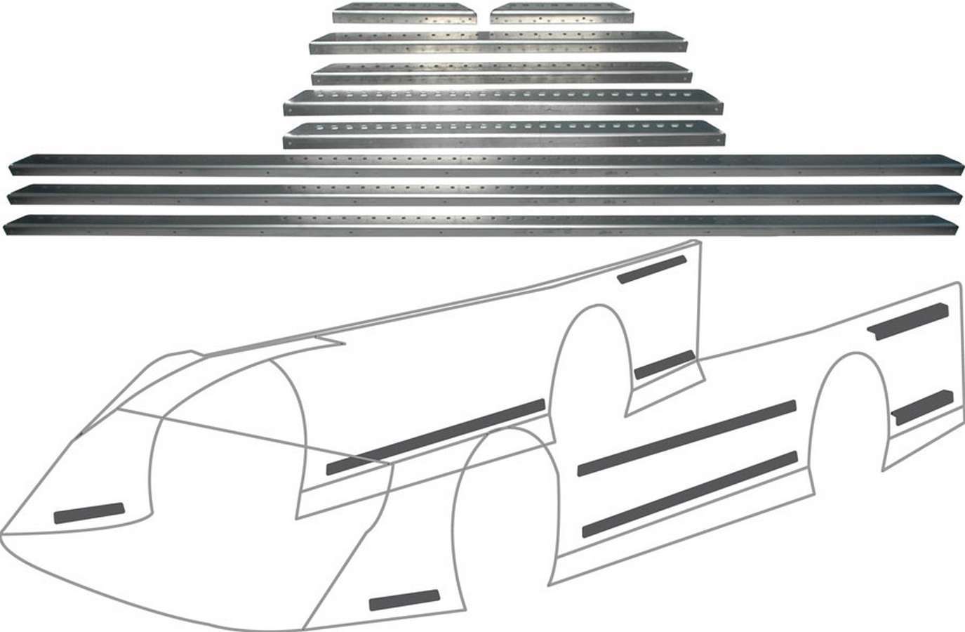 LM Alum Body Brace Kit Body Braces Allstar Performance
