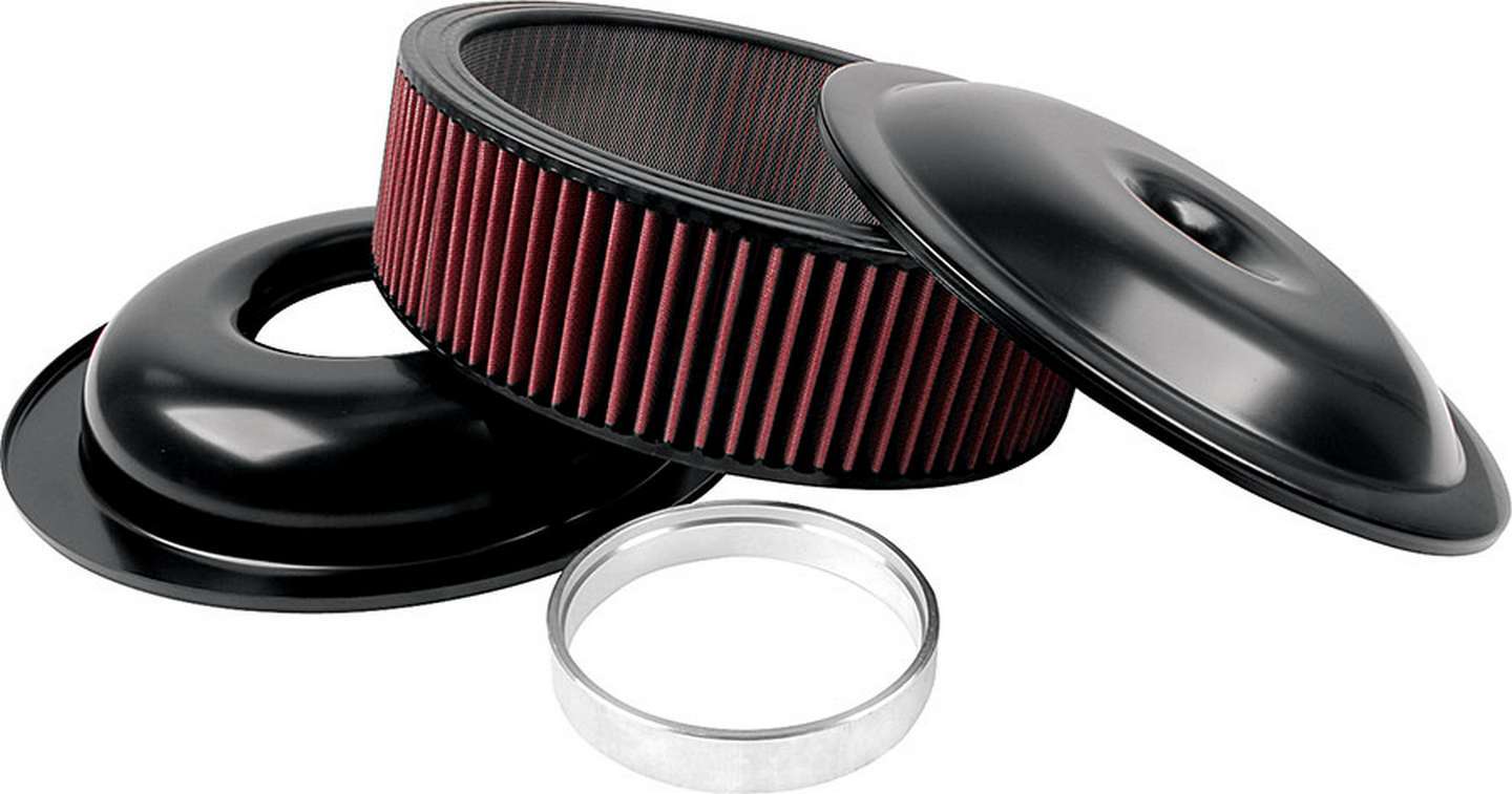 LW 14in A/C Kit Black 4in Washable Element Air Cleaner Assemblies and Air Intake Kits Allstar Performance