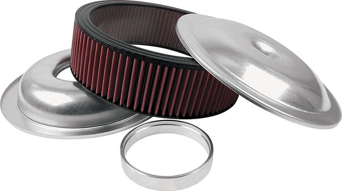 LW 14in A/C Kit Plain 5in Washable Element Air Cleaner Assemblies and Air Intake Kits Allstar Performance
