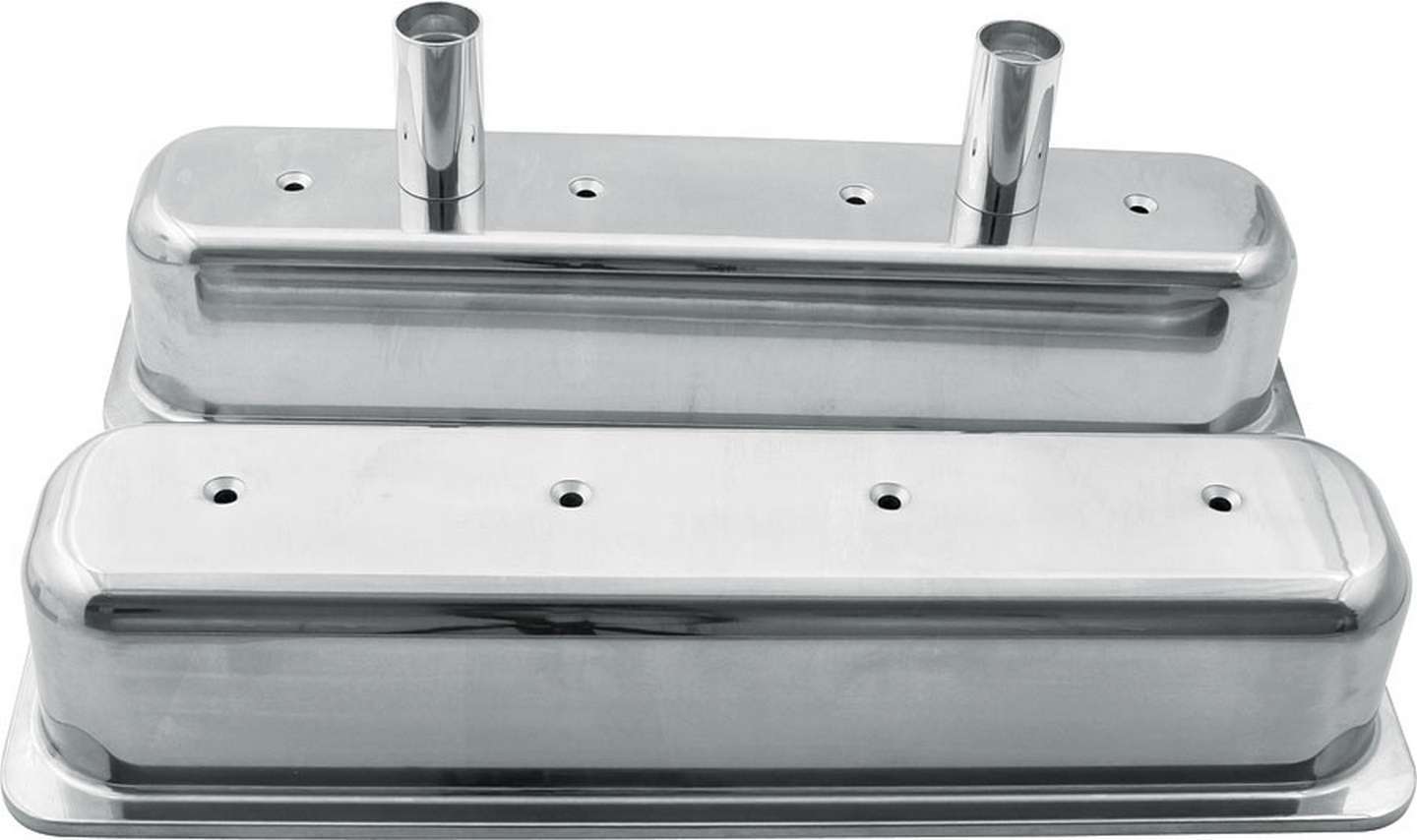 Valve Covers SBC Alum Centerbolt w/Tubes Valve Covers Allstar Performance