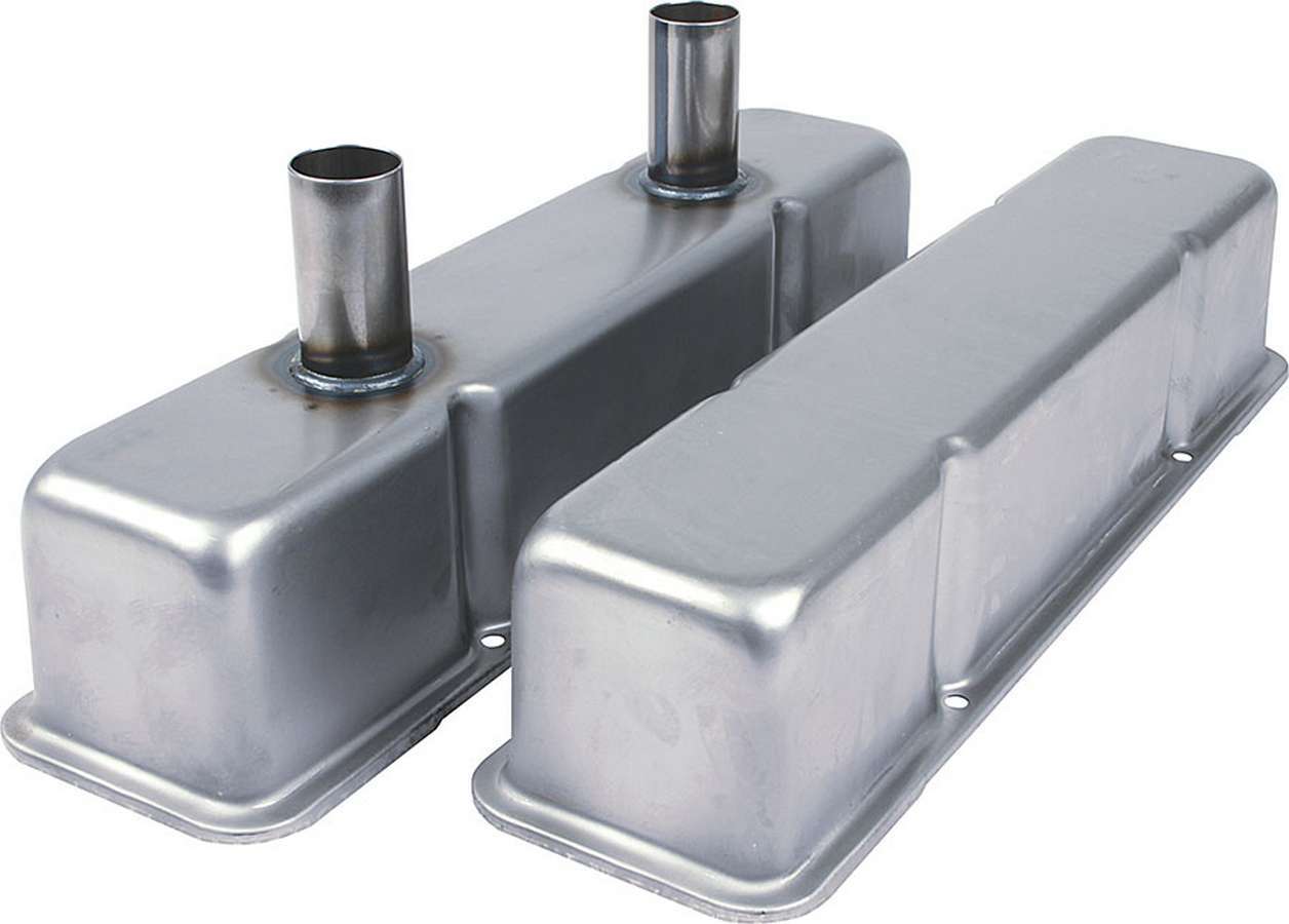 Valve Covers SBC Steel Raw w/Tubes Valve Covers Allstar Performance