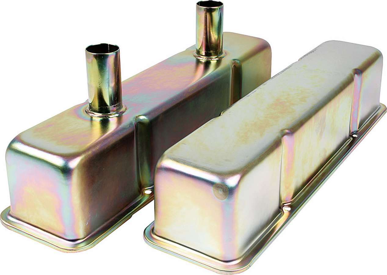 Valve Covers SBC Steel Zinc w/Tubes Valve Covers Allstar Performance