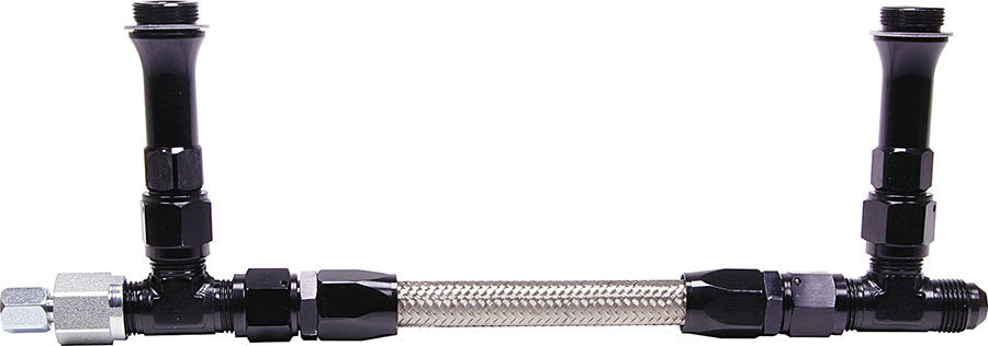 Fuel Line Kit 9-5/8in Willy's KB Black Carburetor Fuel Lines/Logs Allstar Performance