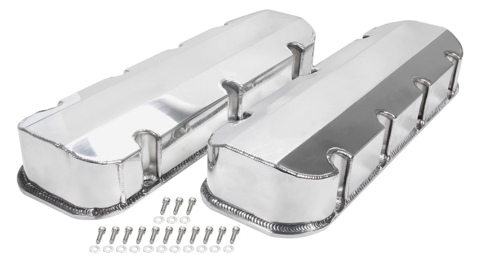 Valve Covers BBC Fab Aluminum w/o Holes Valve Covers Allstar Performance