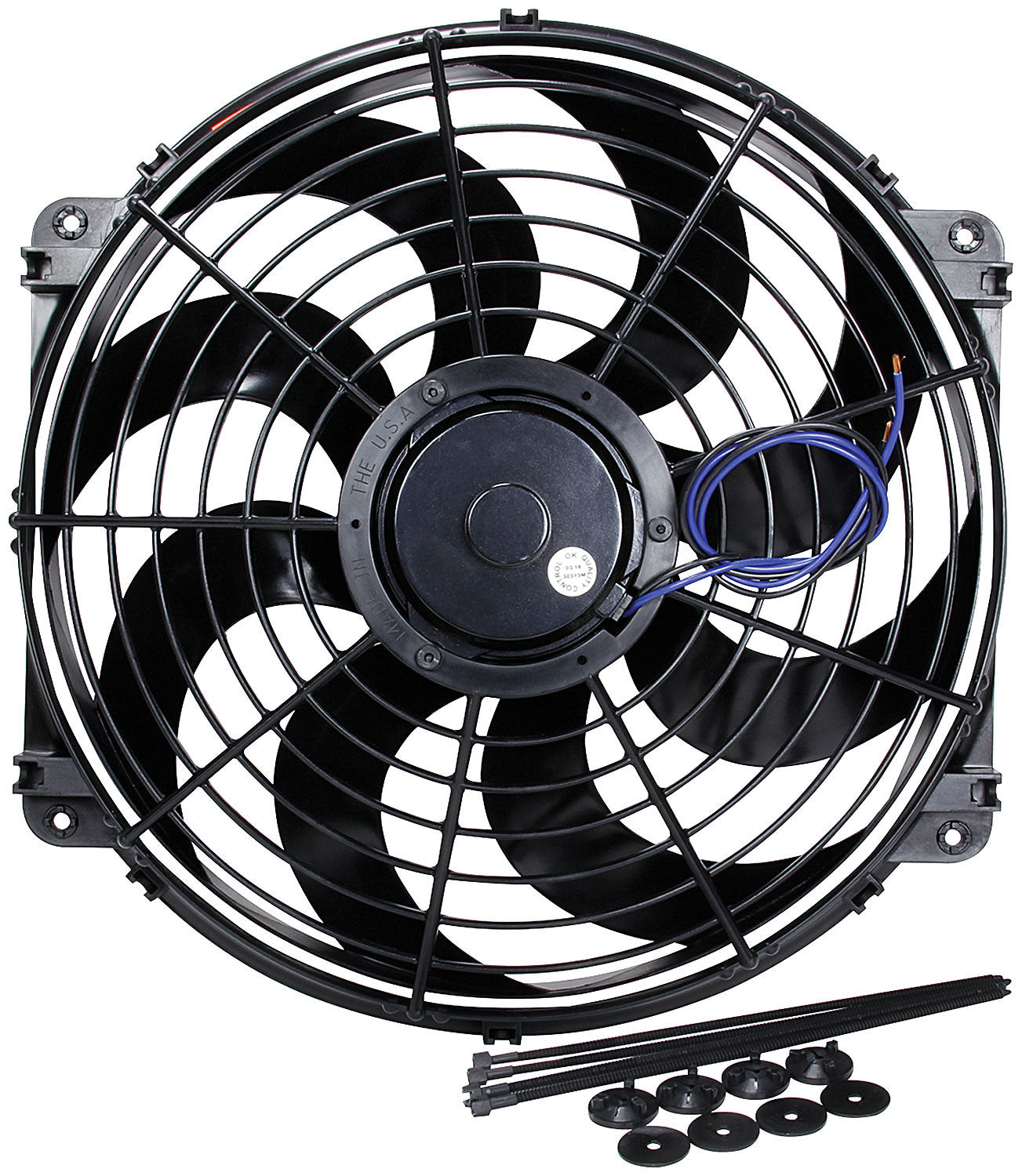 Electric Fan 16in Curved Blade Cooling Fans - Electric Allstar Performance
