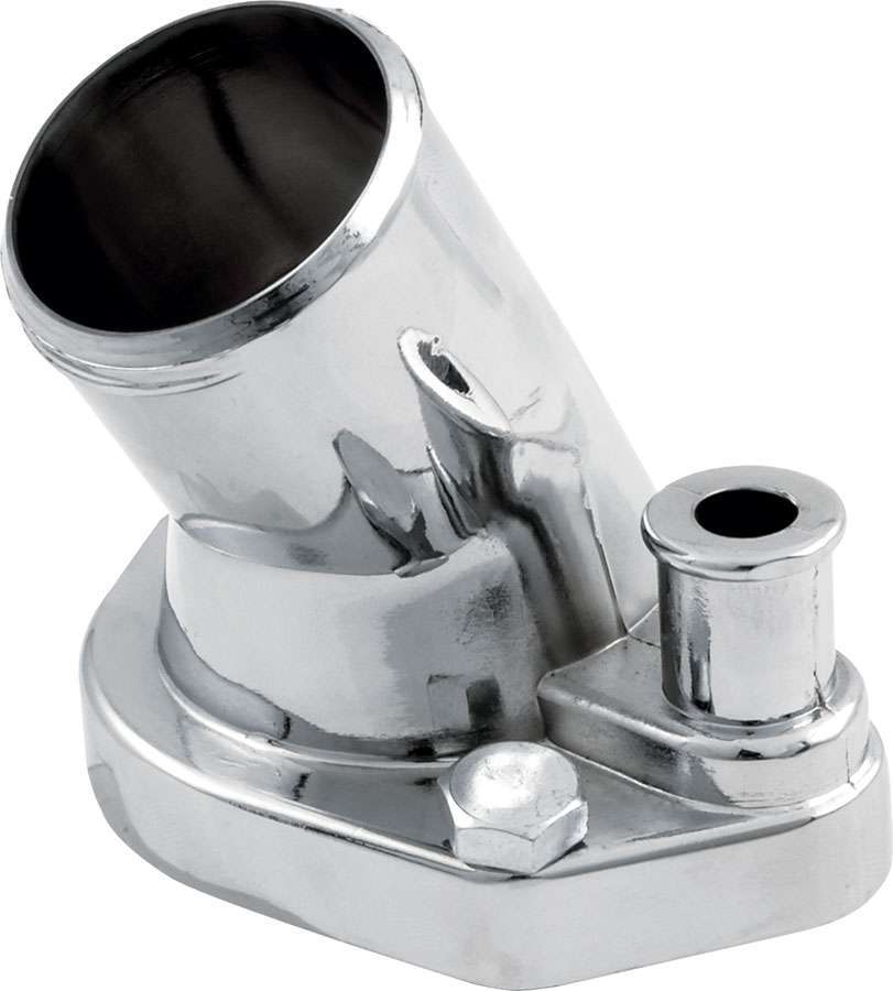 SBF Water Neck 45 Deg Chrome Water Necks - Thermostat Housings Allstar Performance