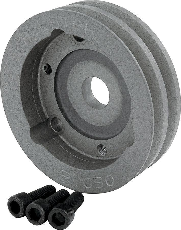 Crank Pulley 2 Groove 4.750in Dia Crankshaft Pulleys Allstar Performance
