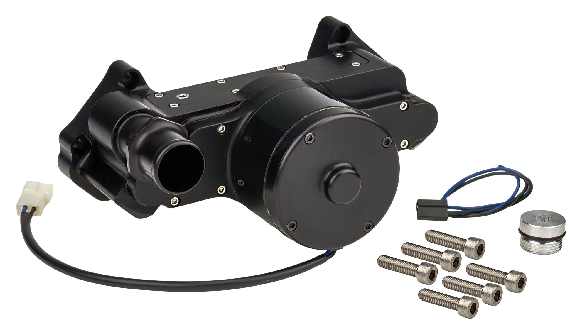 LS Electric Water Pump Black Water Pumps - Electric Allstar Performance