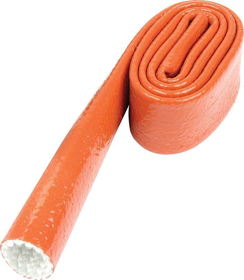 Heat Sleeve 1in x 3ft Orange Protective Wire Sleeve Allstar Performance