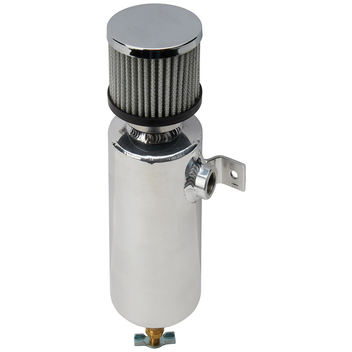 Breather Tank w/1 bung RH Fitting Breather Tanks Allstar Performance