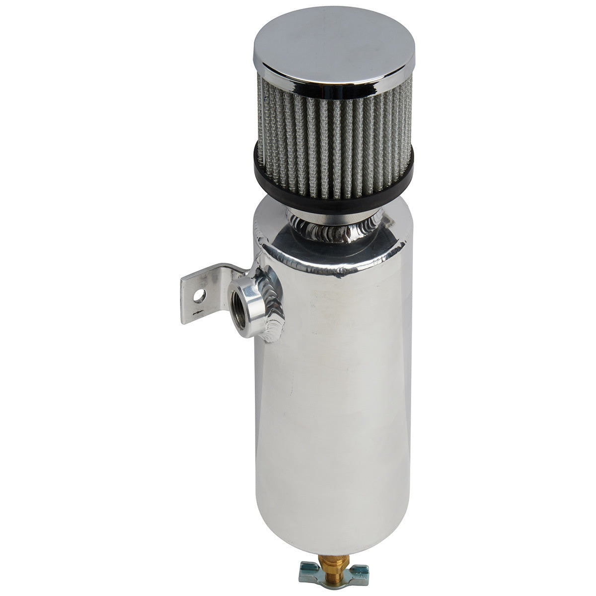 Breather Tank w/1 Bung LH Fitting Breather Tanks Allstar Performance