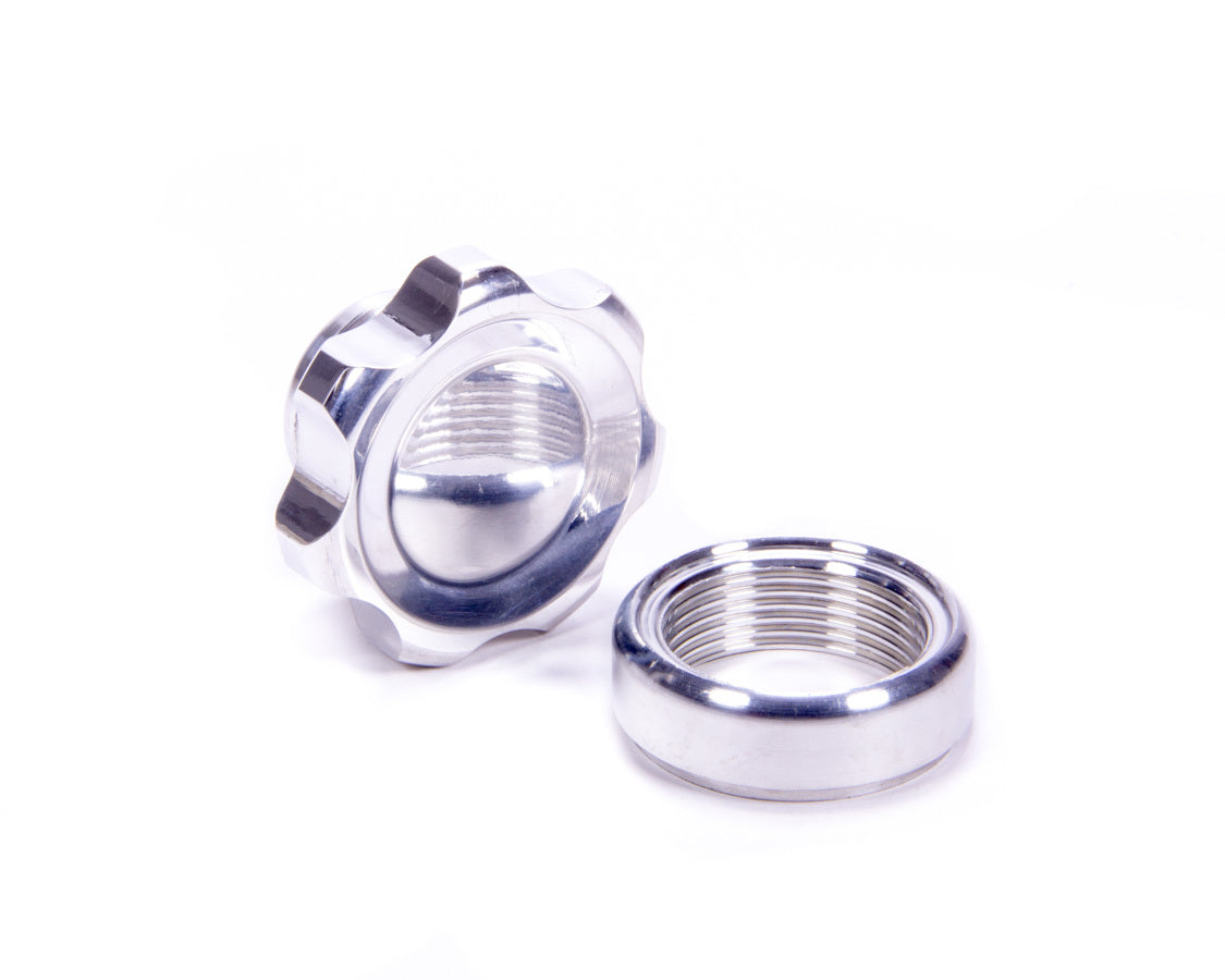 Filler Cap Polished with Weld-In Alum Bung Small Universal Caps Allstar Performance