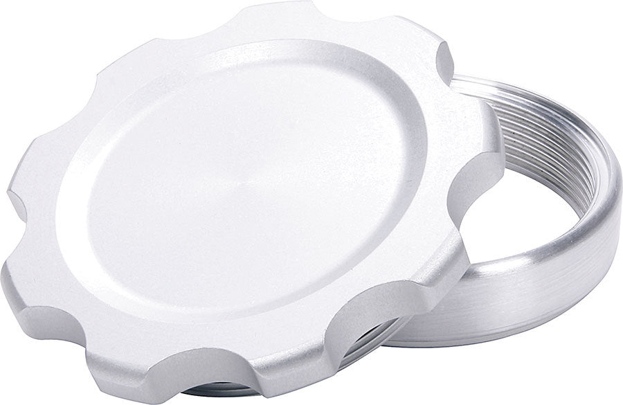 Filler Cap Silver with Weld-In Steel Bung Large Universal Caps Allstar Performance