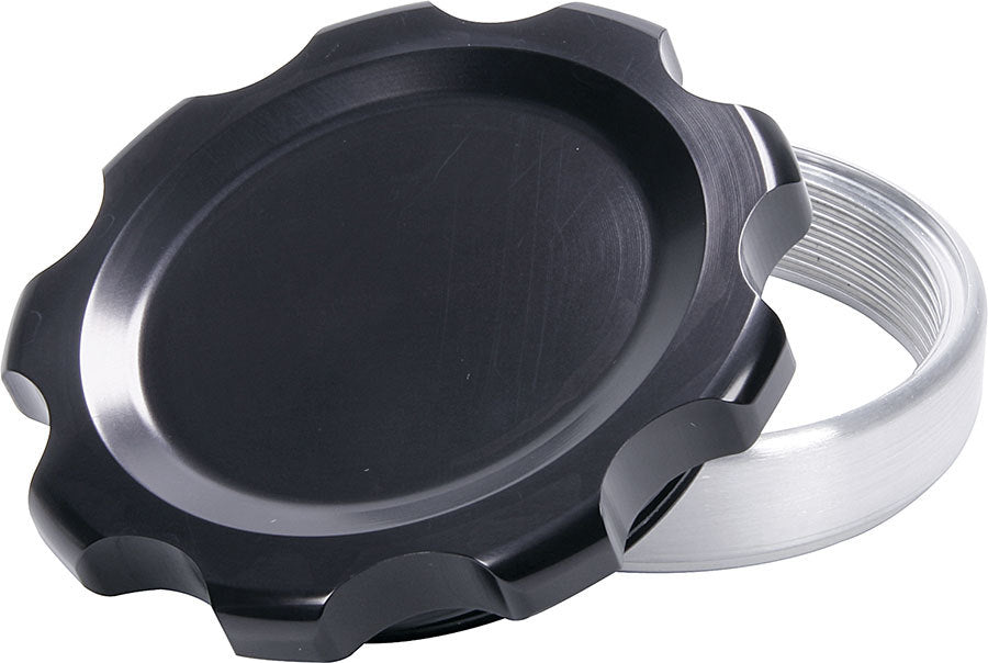 Filler Cap Black with Weld-In Steel Bung Large Universal Caps Allstar Performance