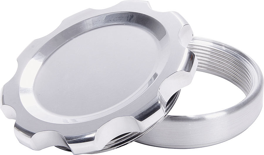 Filler Cap Polished with Weld-In Steel Bung Large Universal Caps Allstar Performance