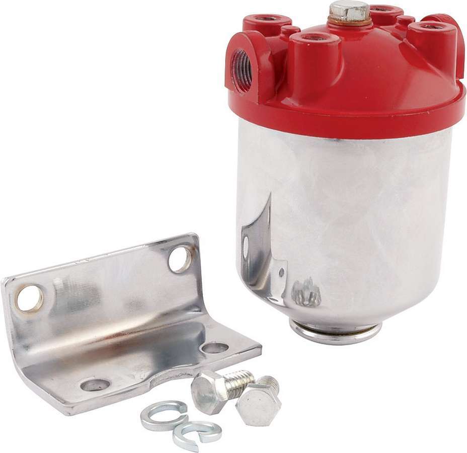 Fuel Filter Chrome Canister Fuel Filters and Components Allstar Performance