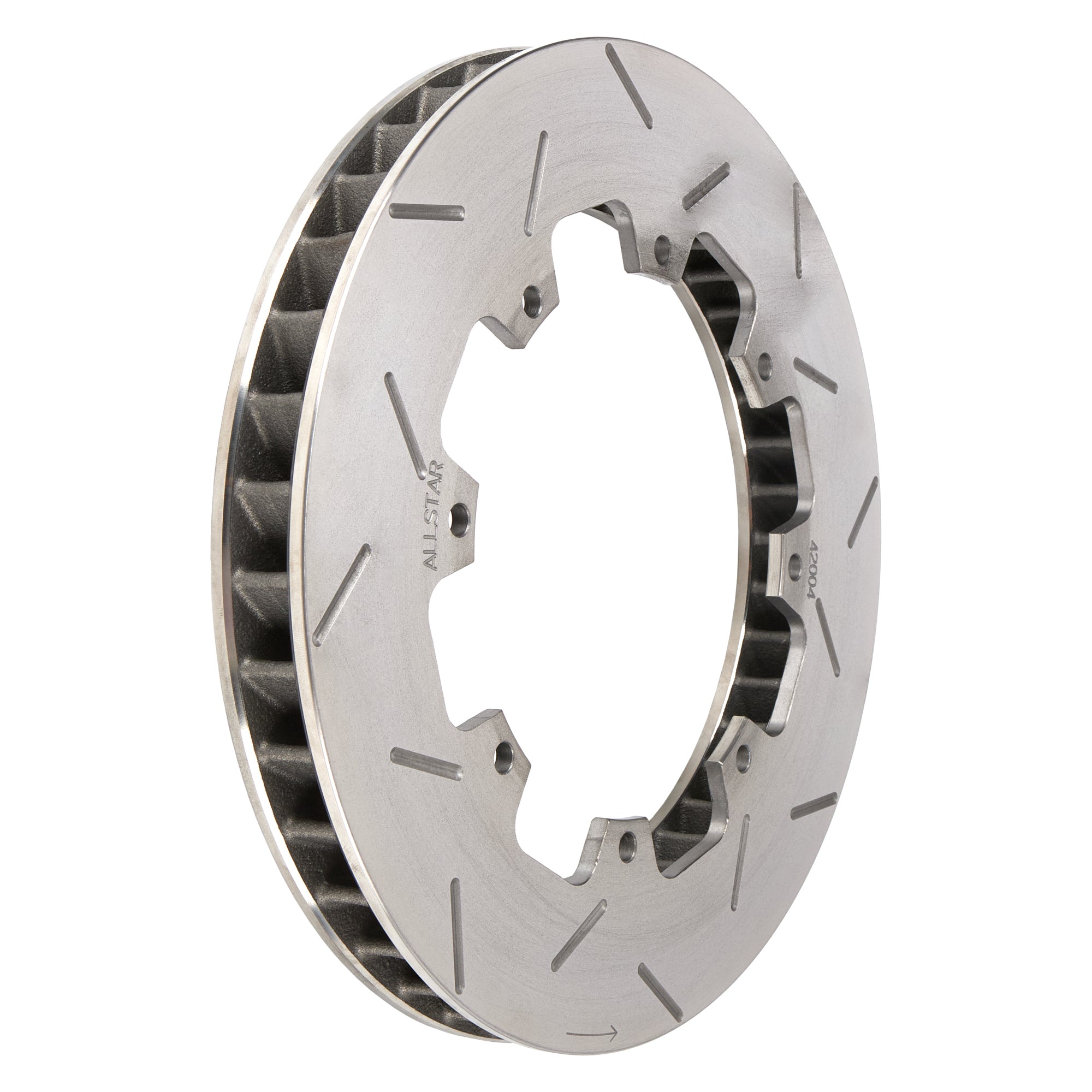 Rotor LH 8 Bolt 40 Vane 1.25x11.75 Vented Disc Brake Rotors Allstar Performance