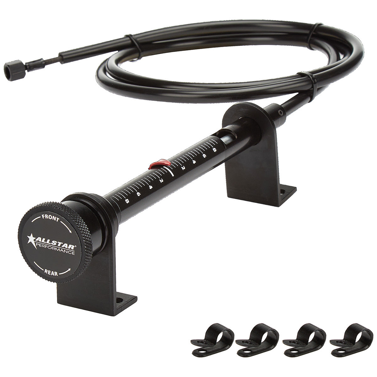 Brake Bias Adjuster Short 3/8in Black Brake Bias Adjusters and Components Allstar Performance