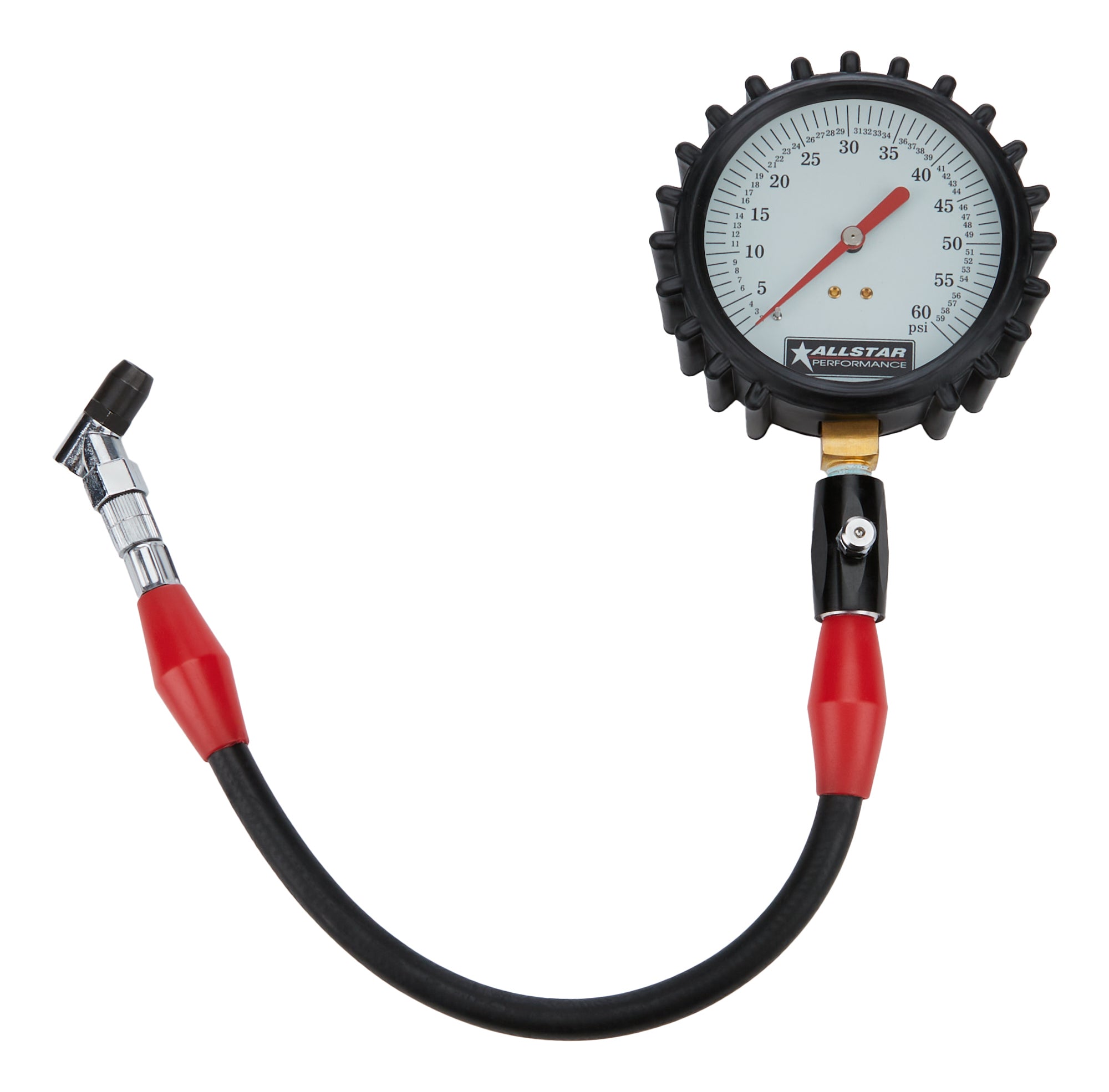 Tire Pressure Gauge 0-60 PSI 4in Glow Tire Pressure Gauges Allstar Performance