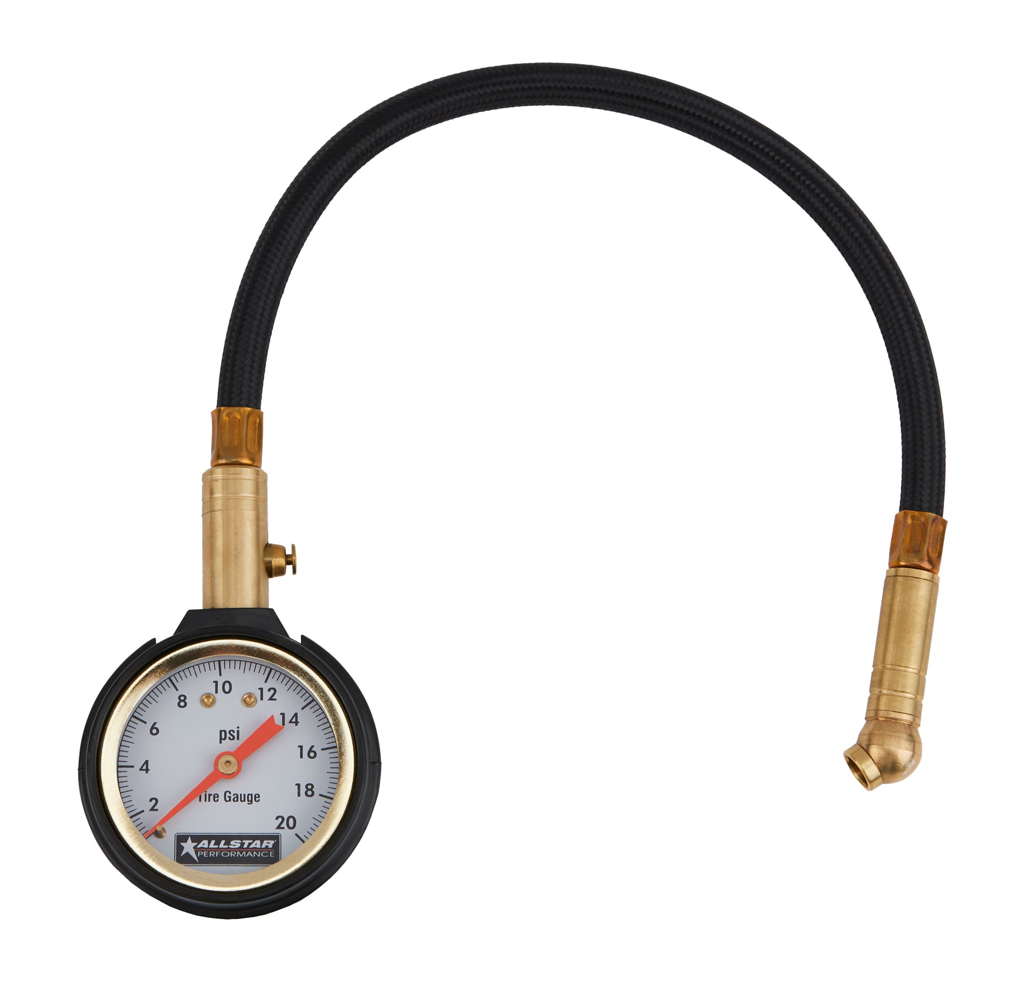 Tire Pressure Gauge 0-20 PSI Tire Pressure Gauges Allstar Performance