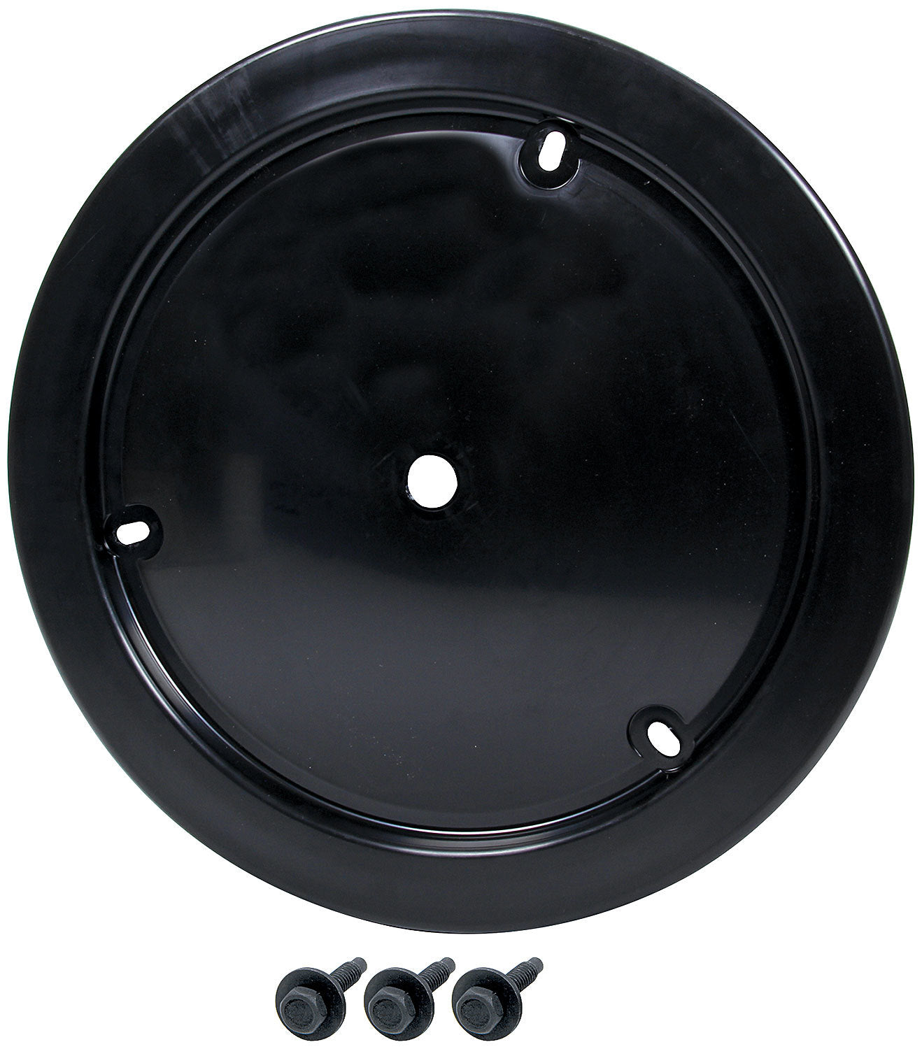 Universal Wheel Cover Black 3 Hole Bolt-on Wheel Mud Covers and Components Allstar Performance