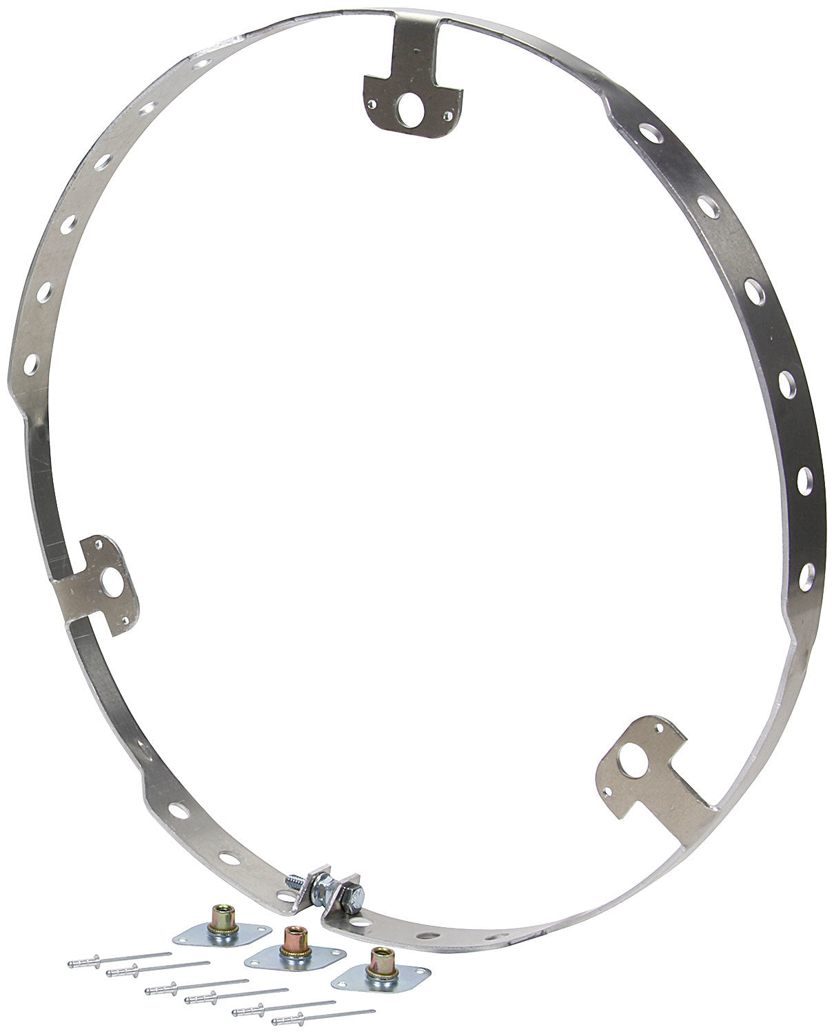 Wheel Ring Flat Style Alum 3 Fastener Bolt-on Wheel Mud Covers and Components Allstar Performance