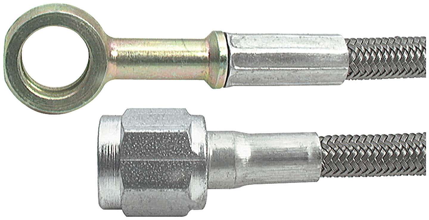24in #3 Line -4 Str/10mm Banjo AN Hose Assembly Allstar Performance