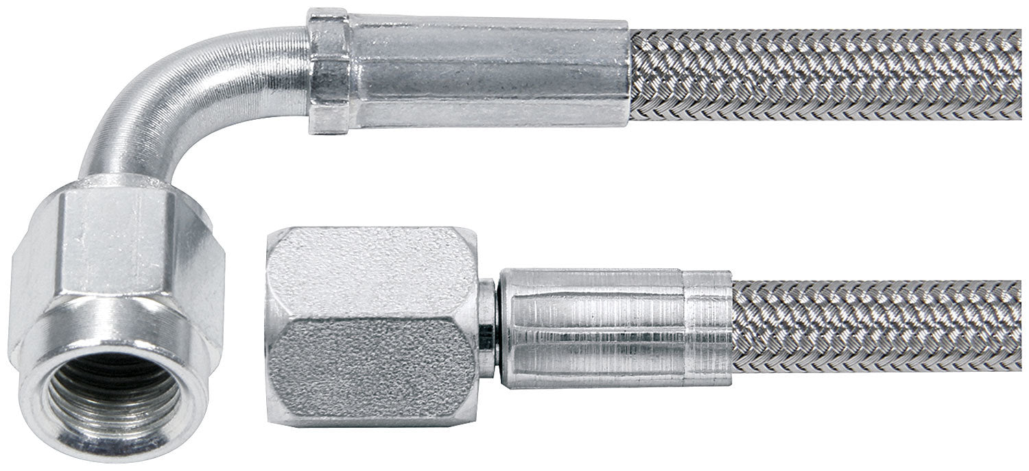 14in #4 Line -4 Str/-4 90 Deg Tube Style AN Hose Assembly Allstar Performance