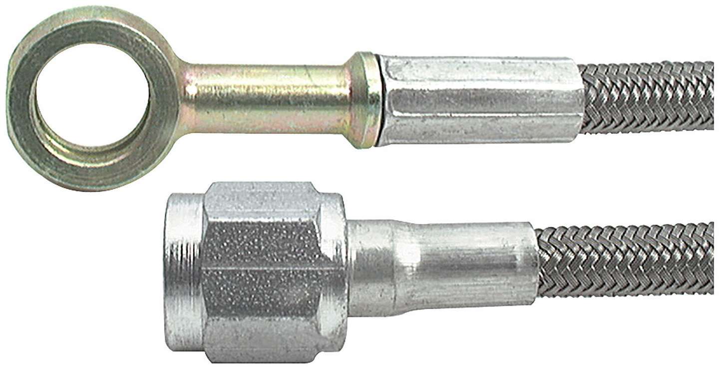 21in #4 Line -4 Str/10mm Banjo AN Hose Assembly Allstar Performance