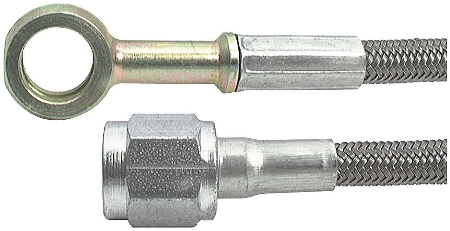 24in #4 Line -4 Str/10mm Banjo AN Hose Assembly Allstar Performance