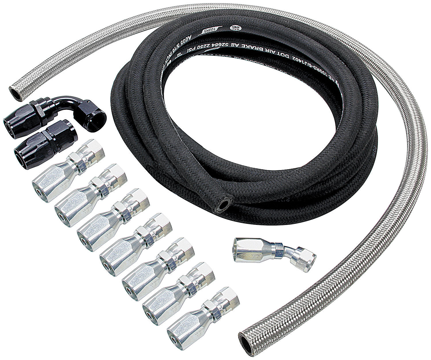 Power Steering Hose Kit Rack Front Power Steering Hoses and Lines Allstar Performance